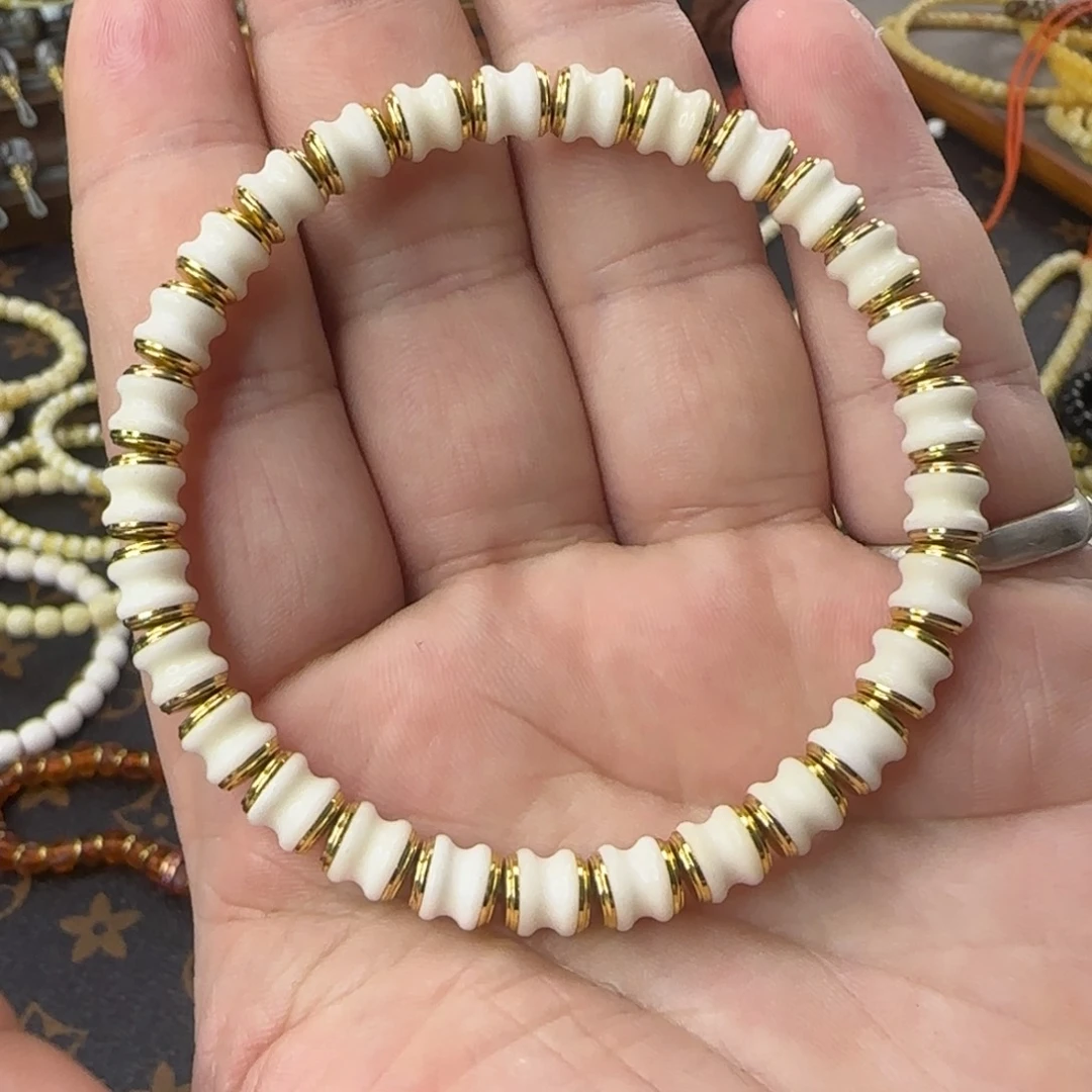 白玉菩提手串精工小蛮腰白玉菩提