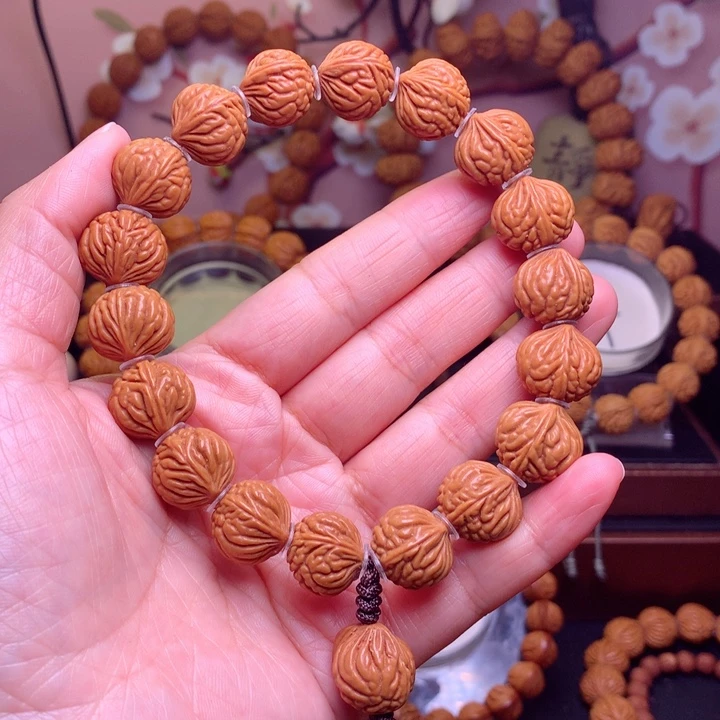 桃核手串龙纹桃核3