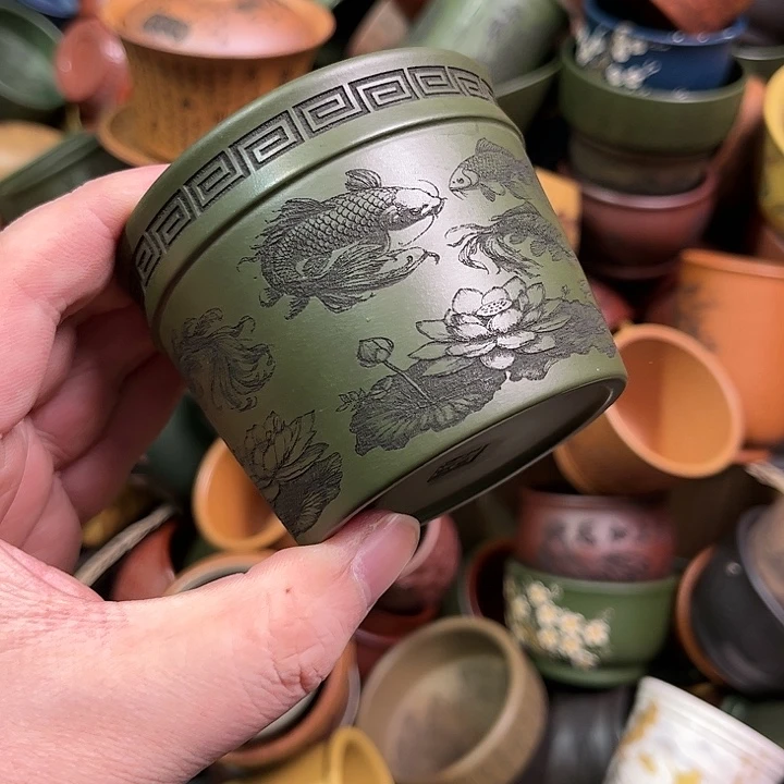 紫砂茶杯全手工紫砂主人杯