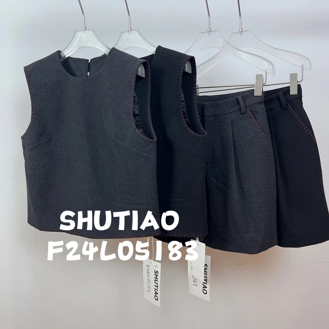 【SHUTIAO】2024秋冬：新款小众设计款套装F24L05183