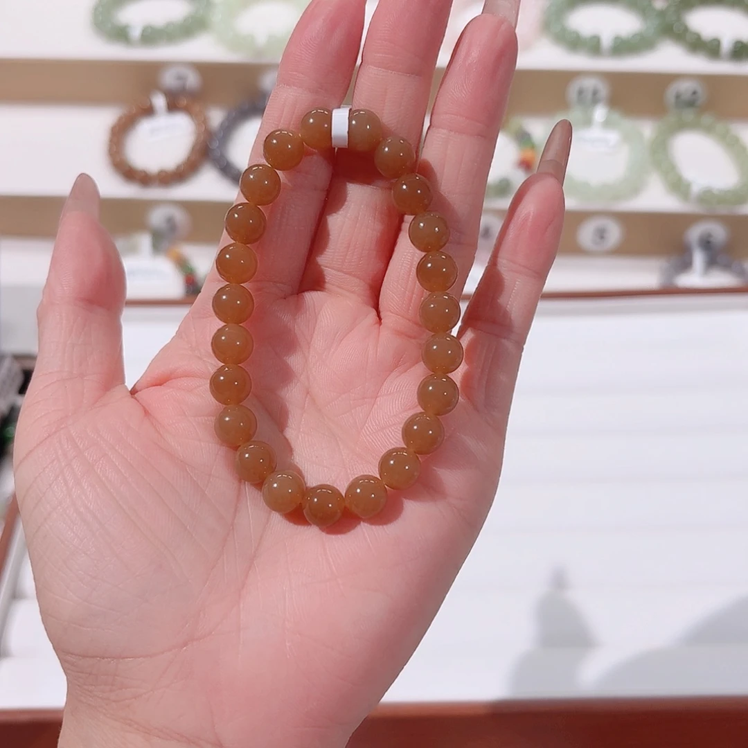 白***欢手串未镶嵌和田玉v