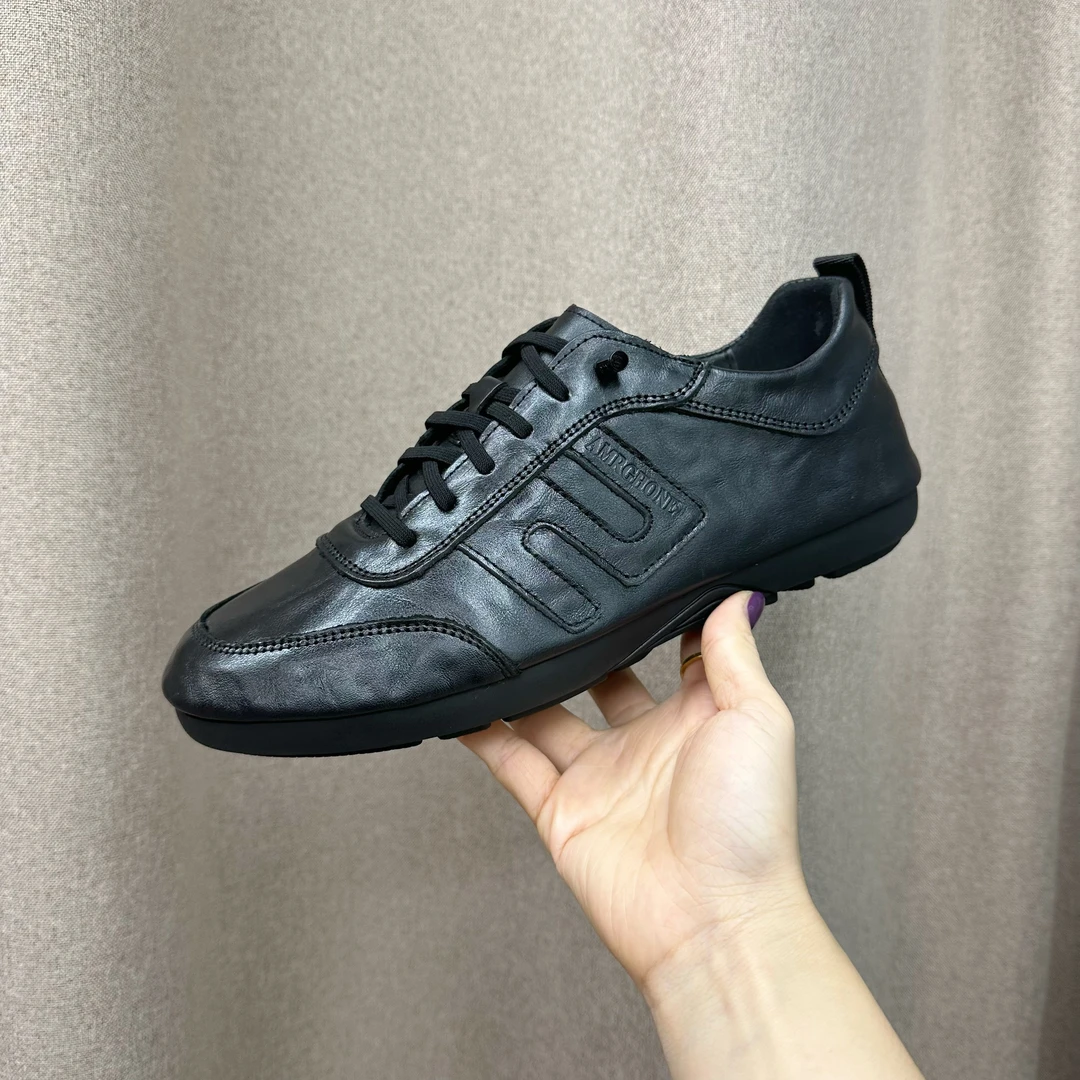 头层牛皮2025年秋季新款男士休闲皮鞋韩版潮流软底真皮透气鞋子男