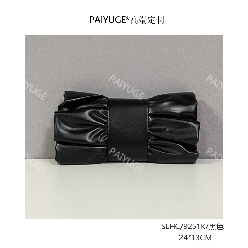 SLHC/9251K/黑色 paiyuge高端订制女士手提单肩斜挎包2371 孤品