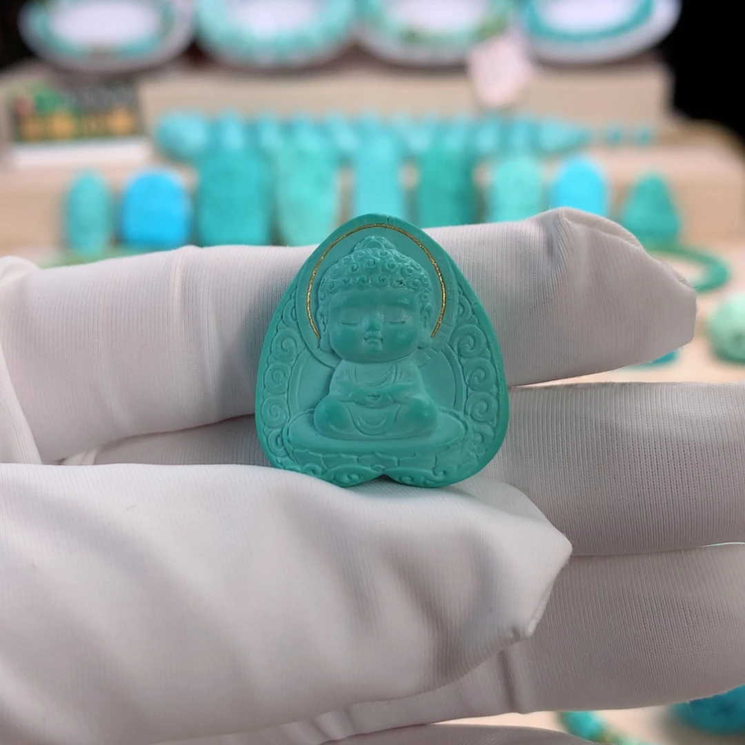 绿松石挂件未镶嵌