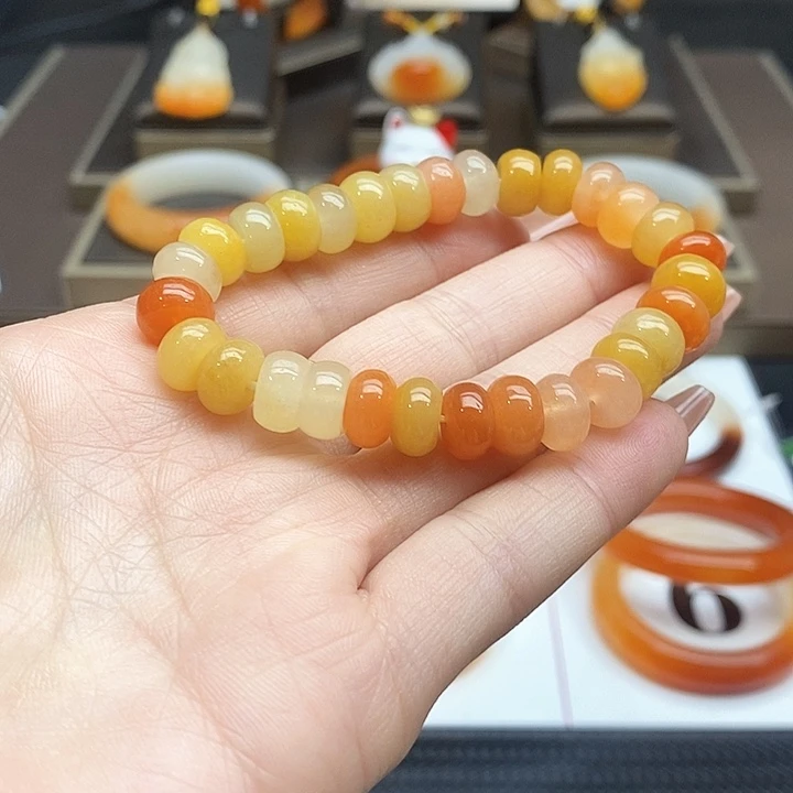 石英质玉（黄龙玉）未镶嵌手串