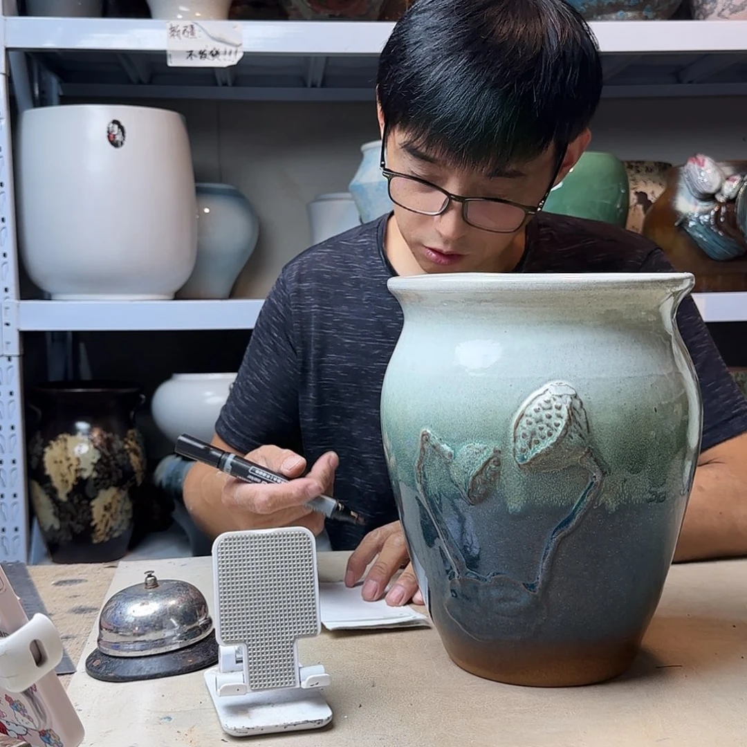 紫砂花盆尺寸20@27