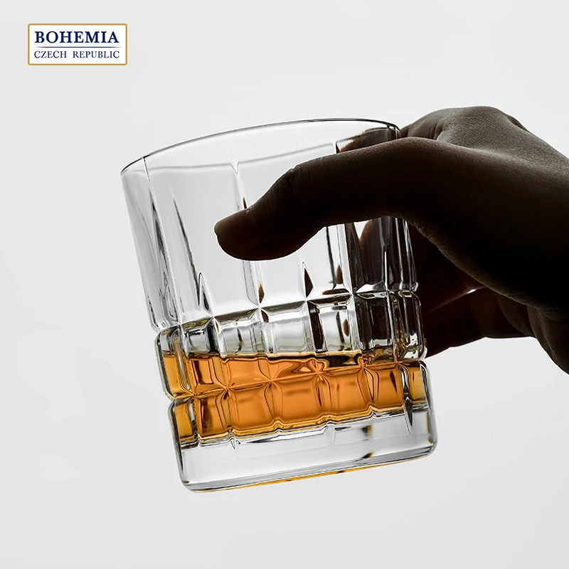 捷克BOHEMIA进口水晶玻璃威士忌酒杯ins风北欧高端酒杯洋酒杯子