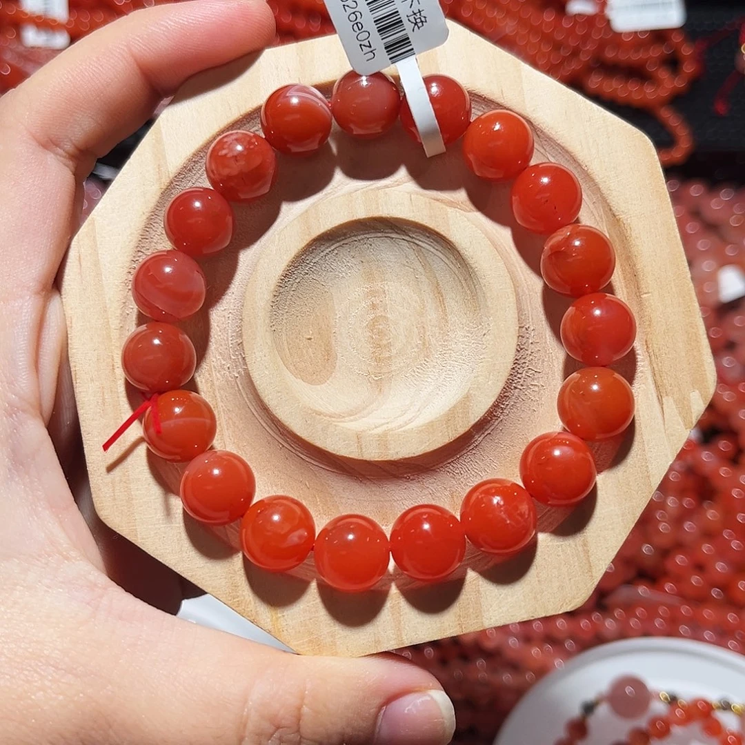 南红玛瑙未镶嵌手链