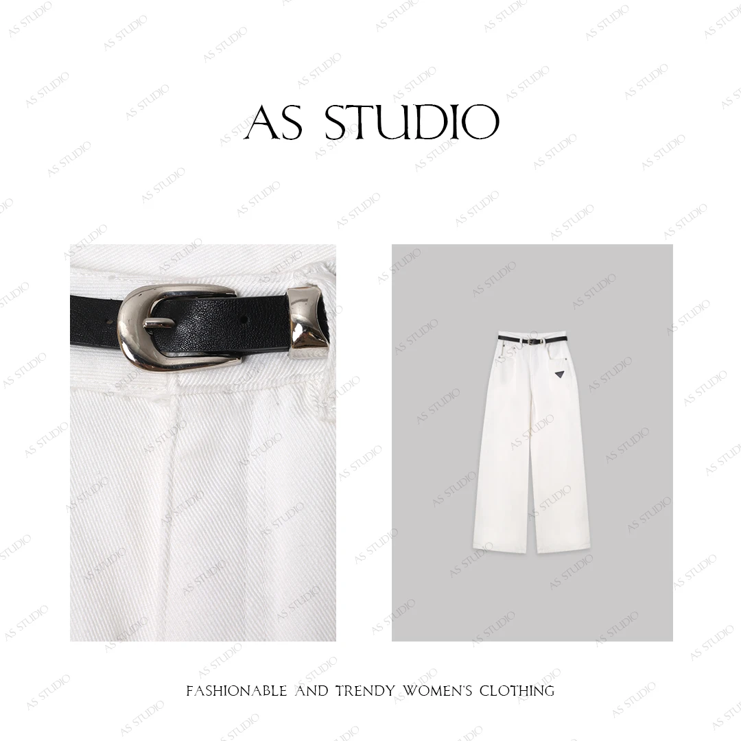 【AS达达裤】25新高级感超好看高腰阔腿百搭牛仔裤AS25CKZ4078