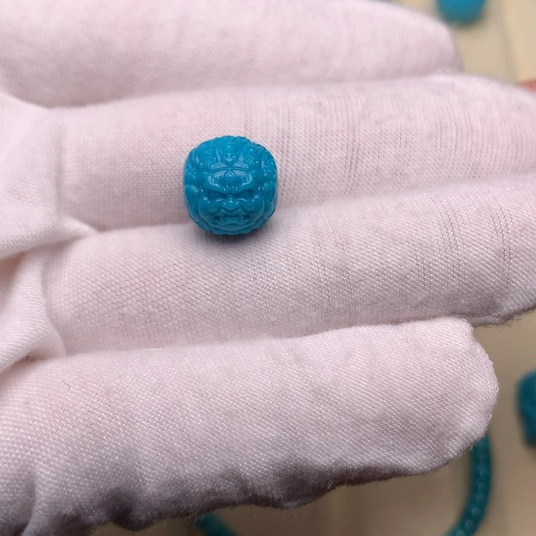 绿松石未镶嵌绿松石黑天10.8