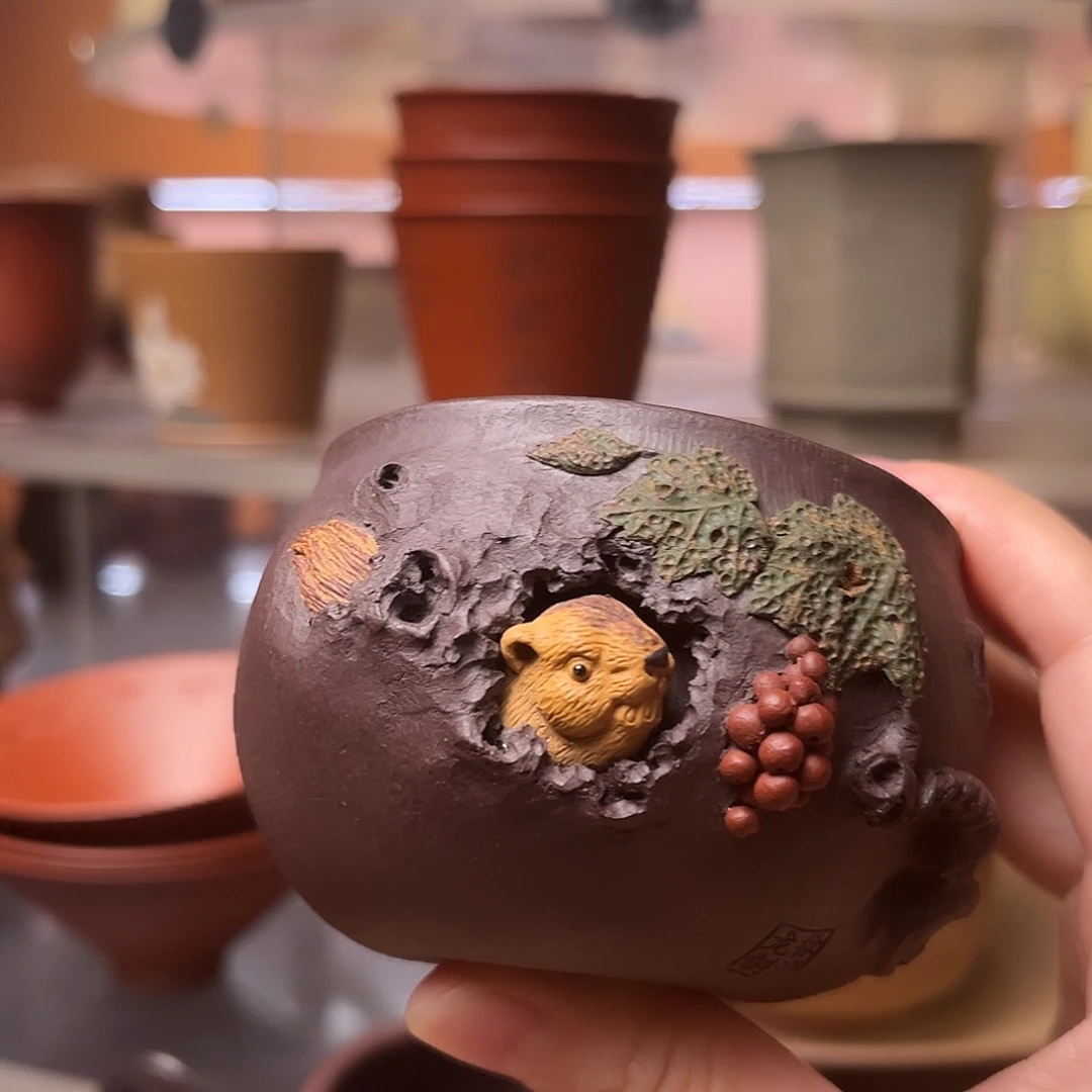 茶杯紫砂150毫升 全手工