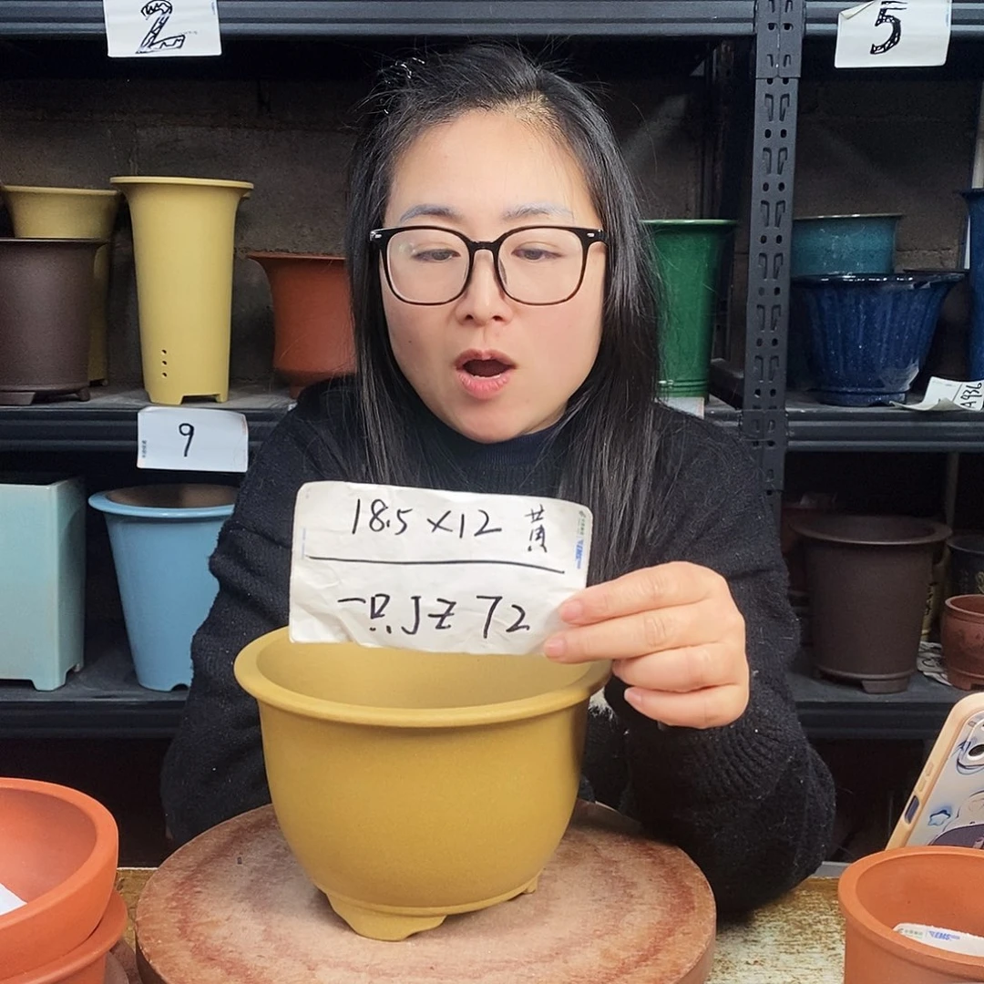 紫砂一只花盆货号JZ72