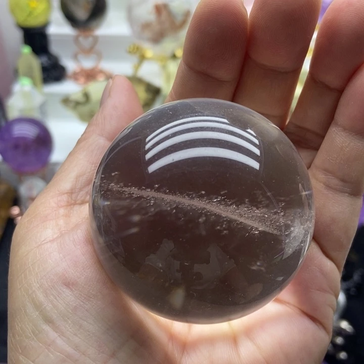 未镶嵌摆件水晶白水晶5.2cm