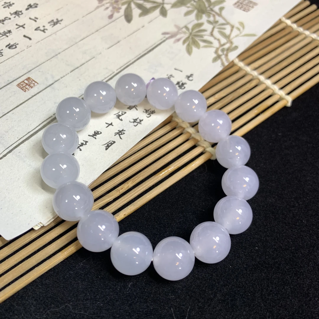 【琪宝臻选】冰胶手串 卡12.3-12.6mm 天然缅甸翡翠A货 95折