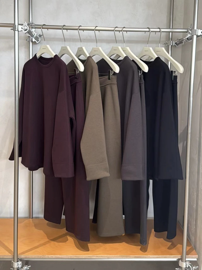 温柔瑶-Ersan冬季新款#“双面德绒”亲肤套装#1075（裤长103 腰围66）