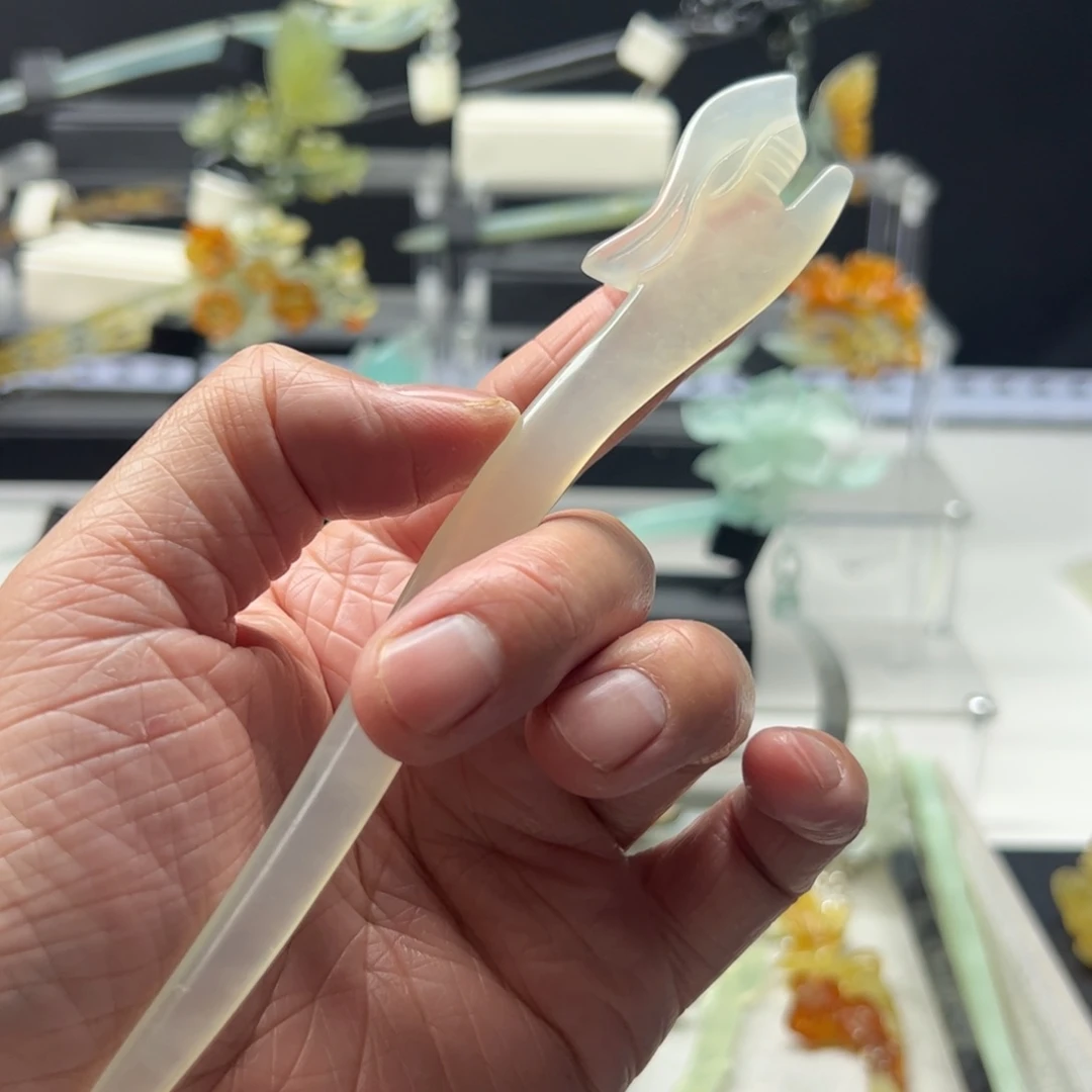 岫玉福利发簪未镶嵌