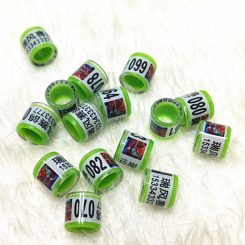 定制鸽子足环塑胶材质可以加照片信鸽脚环统一环尺寸足环种鸽环