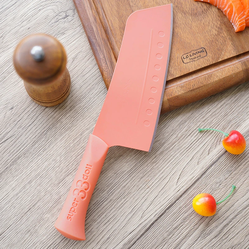 美人帮刀彩色系列家庭女士专用超轻厨师刀可切冻肉