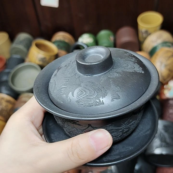 茶杯紫砂宜兴紫砂原矿正品