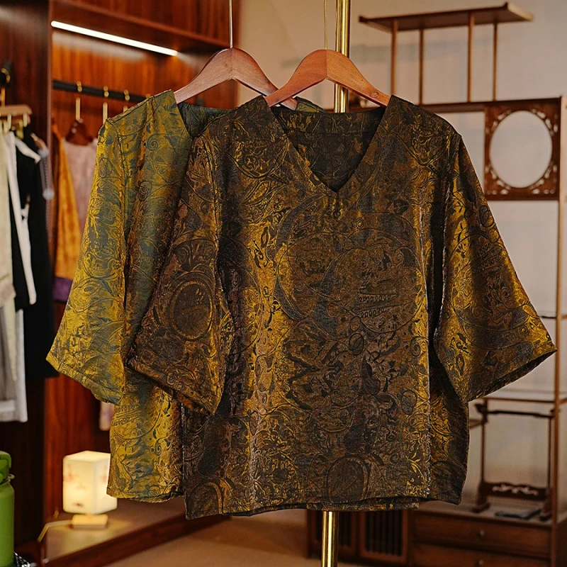 《金漫遥-上衣》新中式国风夏季百搭高级感上衣