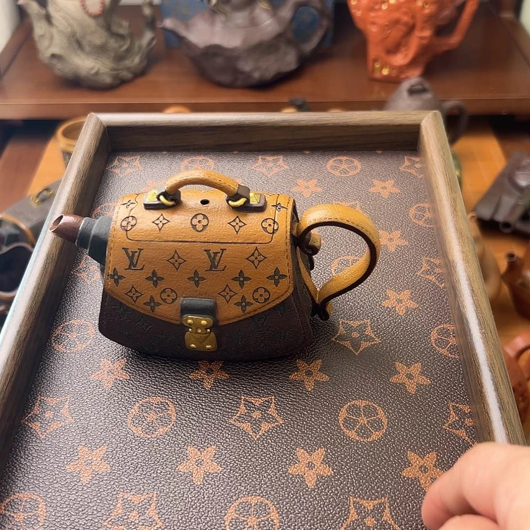 紫砂茶壶包包和小零食一起分享