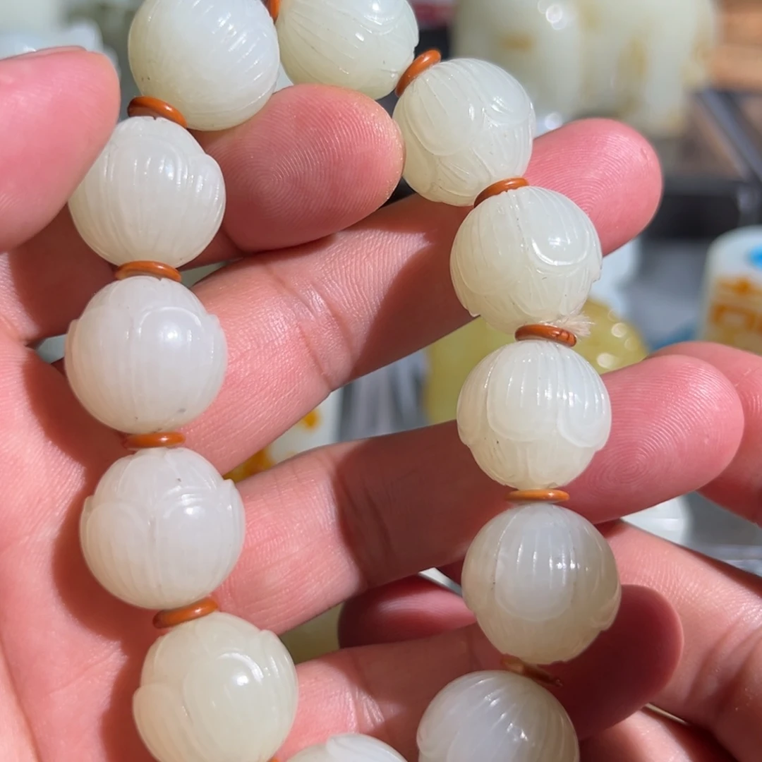 和田玉未镶嵌手链