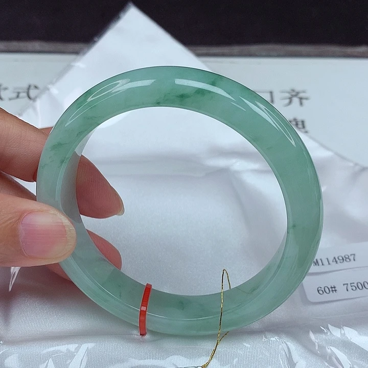 翡翠未镶嵌手镯60圈4987