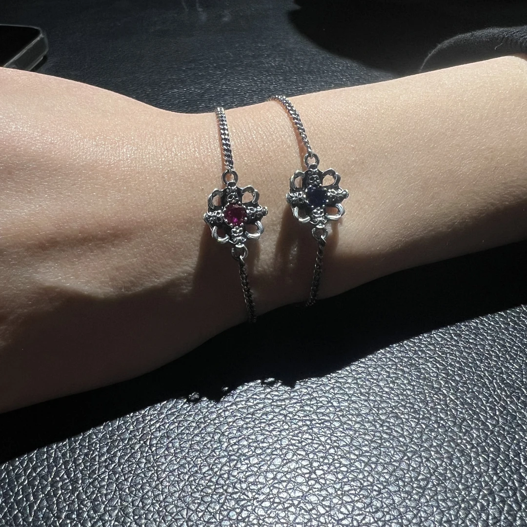 925银手链 灵史会馆-925银-十字的爱手链