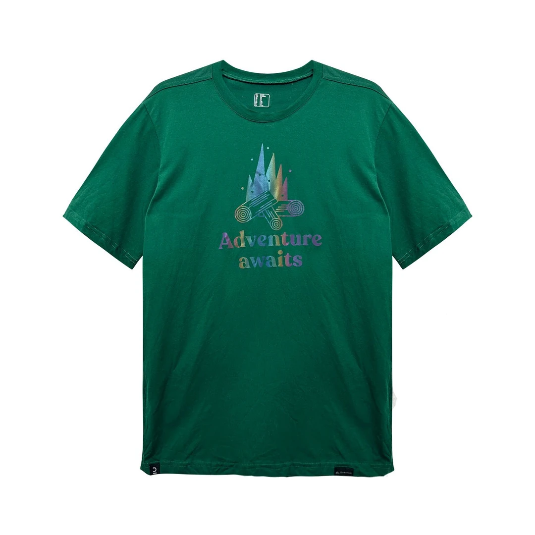 男女户外短袖T恤宽松休闲轻薄透气舒适圆领印花潮流百搭男女同款