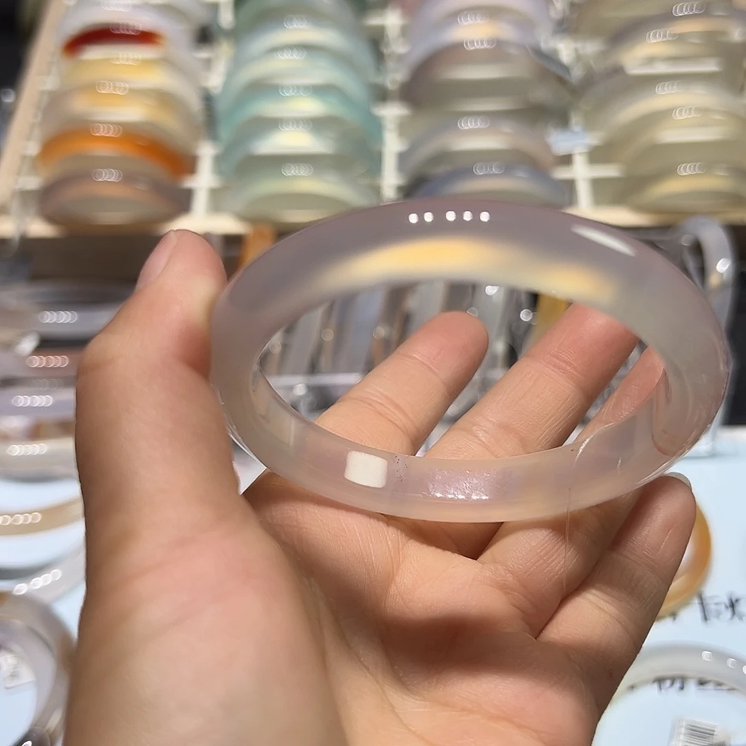 玛瑙/玉髓手镯未镶嵌紫*