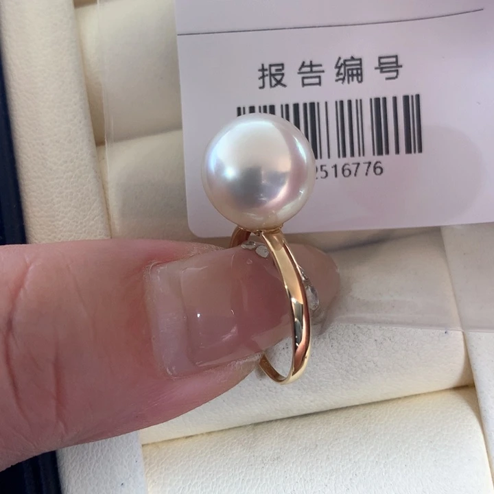 未镶嵌戒指海水珍珠