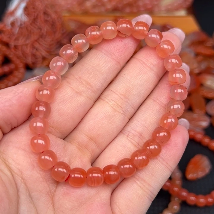 南红玛瑙未镶嵌手链