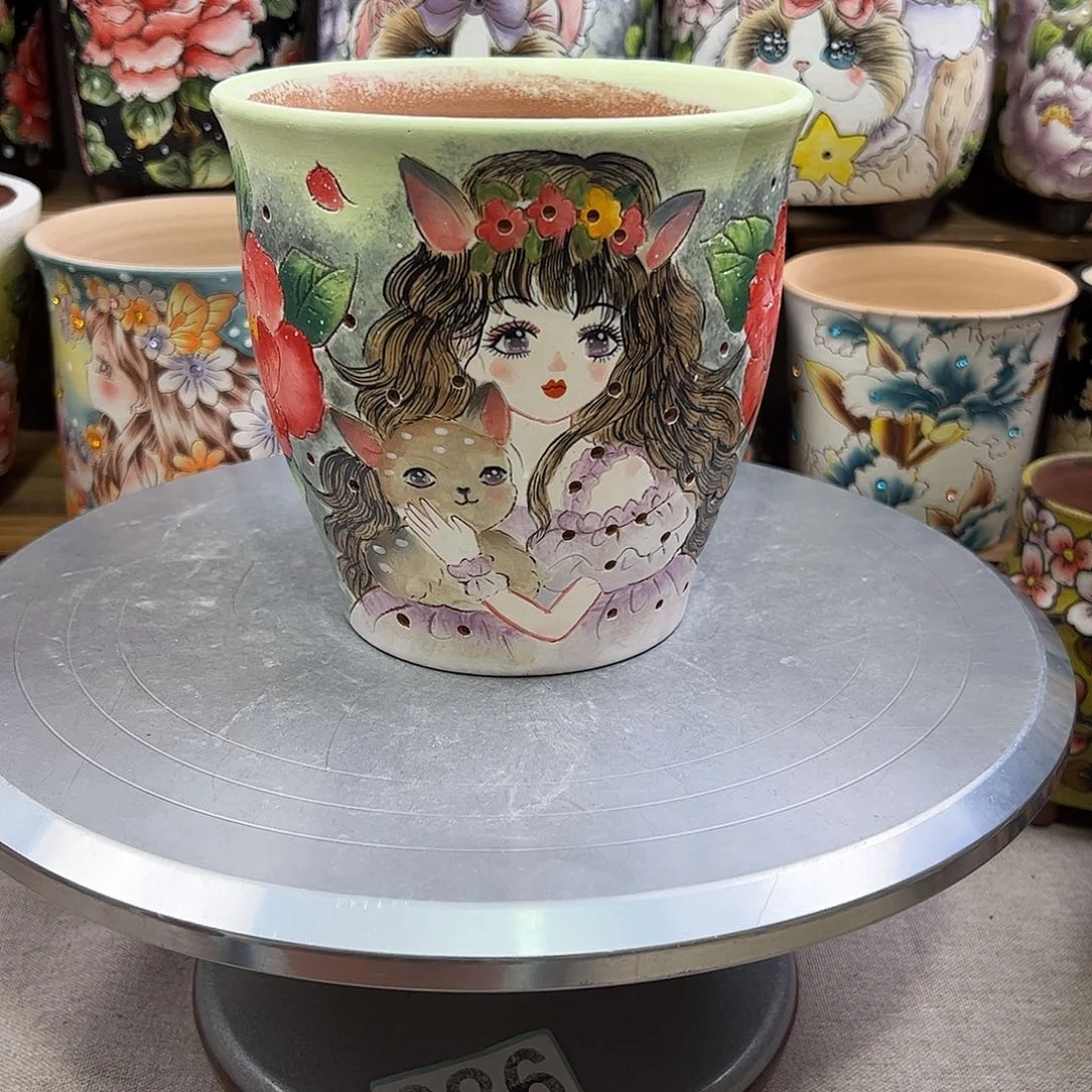 景德镇陶瓷花盆竹*景德镇陶瓷花盆