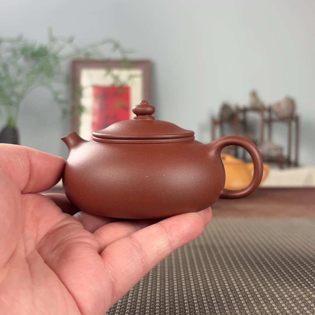 冰***丶紫砂茶壶微瑕黄龙山原矿紫砂壶