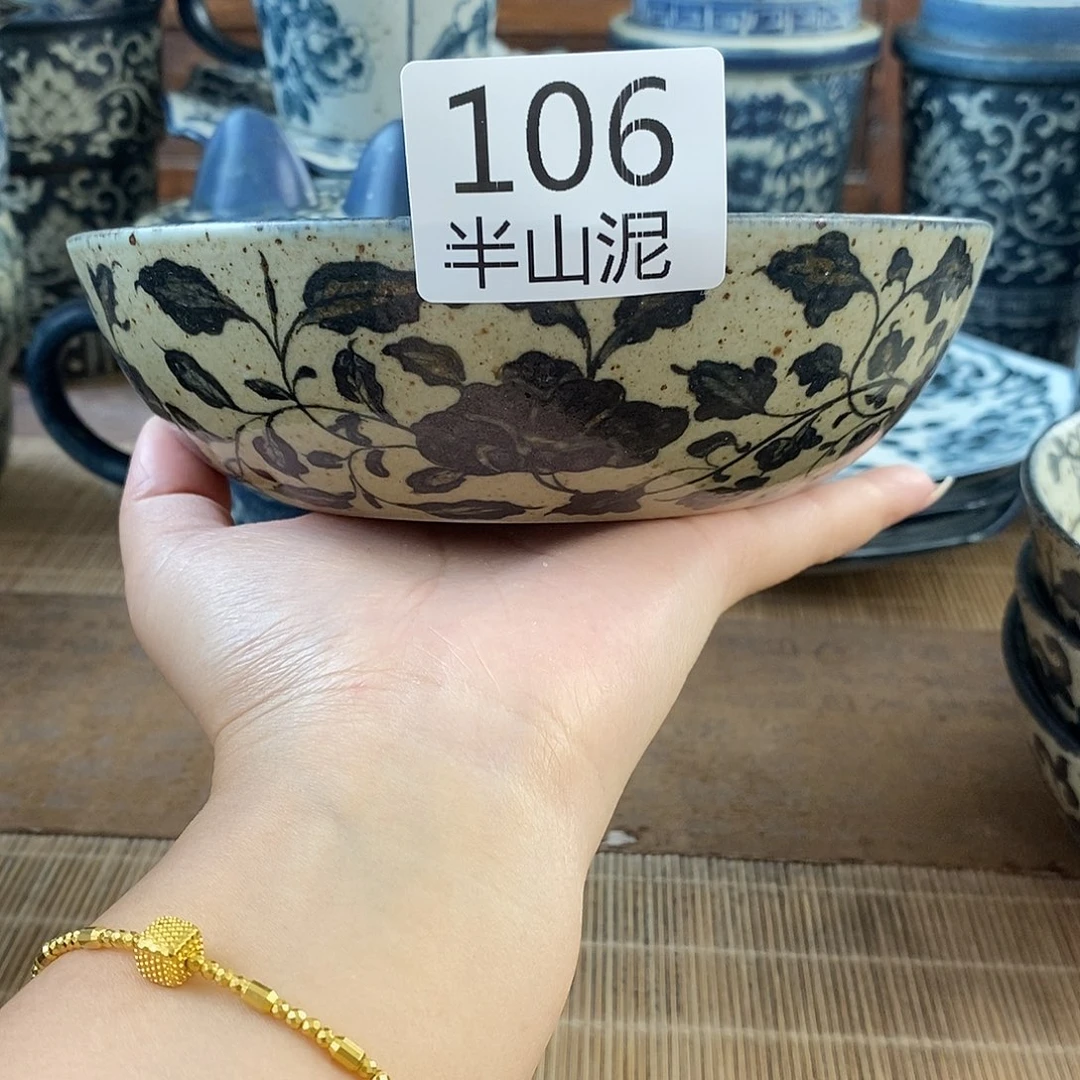 手工手绘青花高温陶瓷