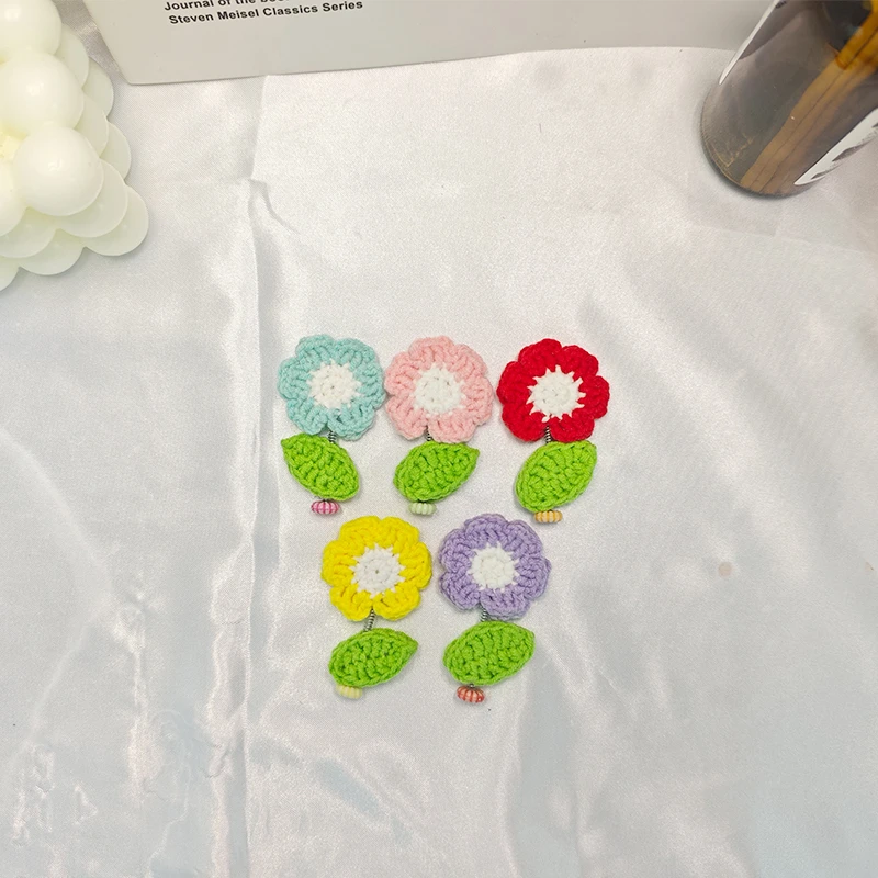 车载小花成套 手工钩织手工DIY百搭时尚创意玩偶钩织