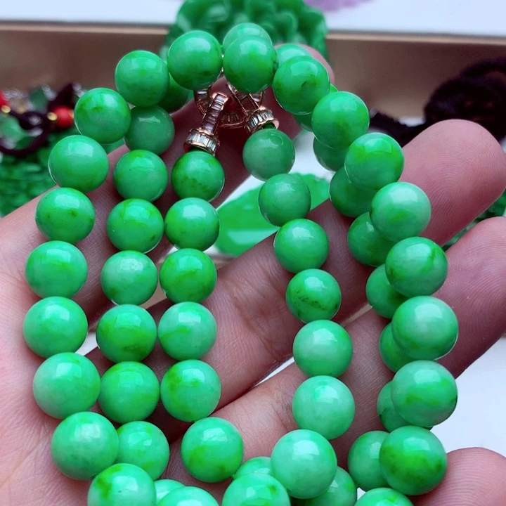 翡翠未镶嵌毛衣链