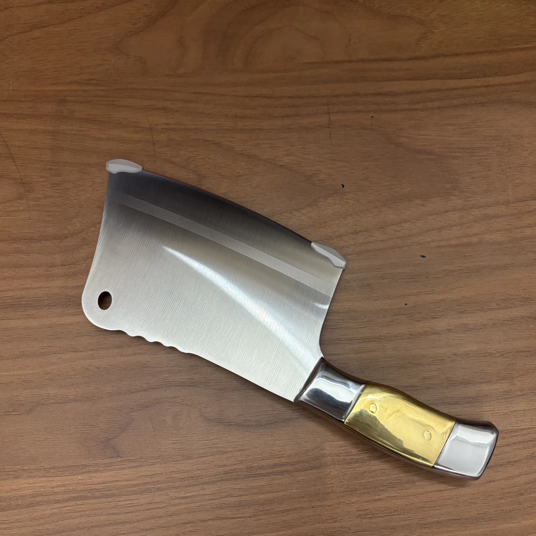 【A4】斩骨刀八铜柄家用不锈钢砍骨刀锋利厨房刀具全钢砍刀【dc-301】