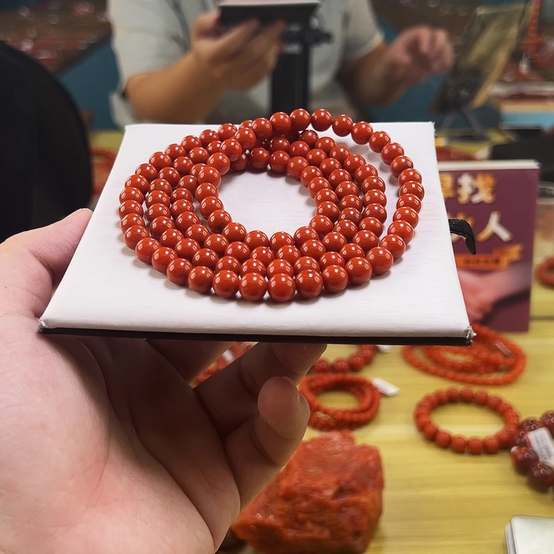 南红玛瑙未镶嵌手链
