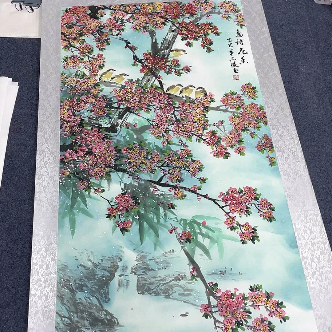 国画作品小姐姐放漏…