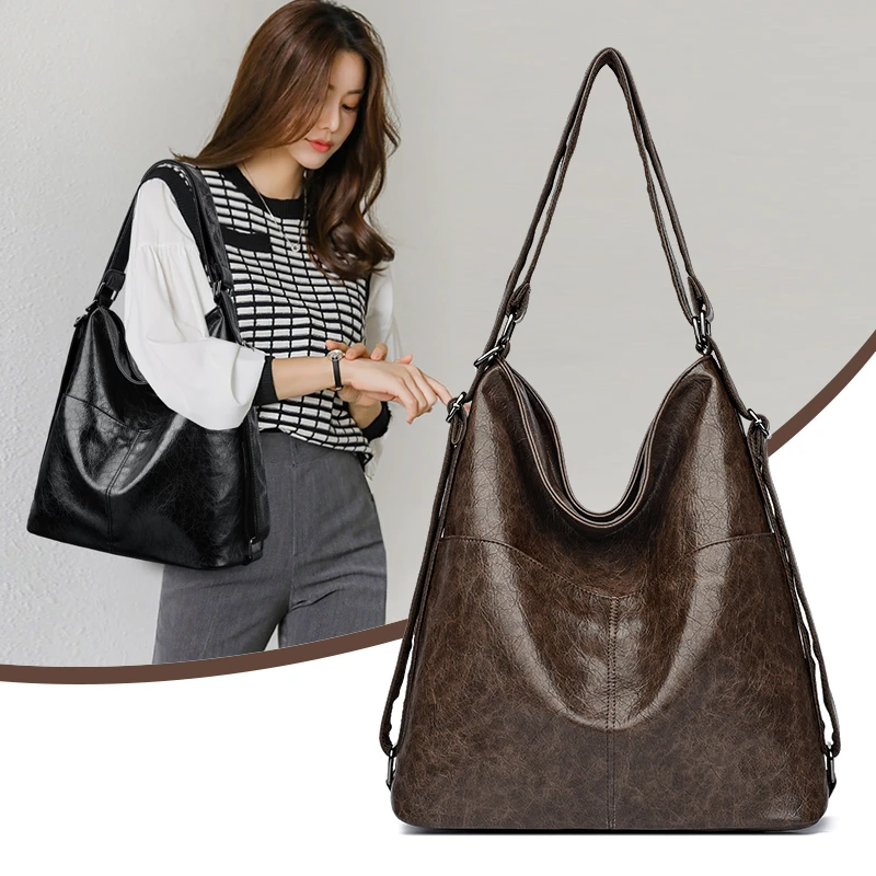 吉尼斯袋鼠多功能耐磨轻奢风斜挎包简约时尚大容量包包单肩托特包