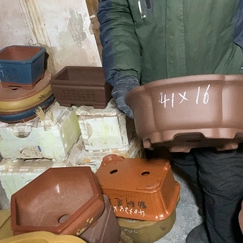 紫砂花盆手工制作