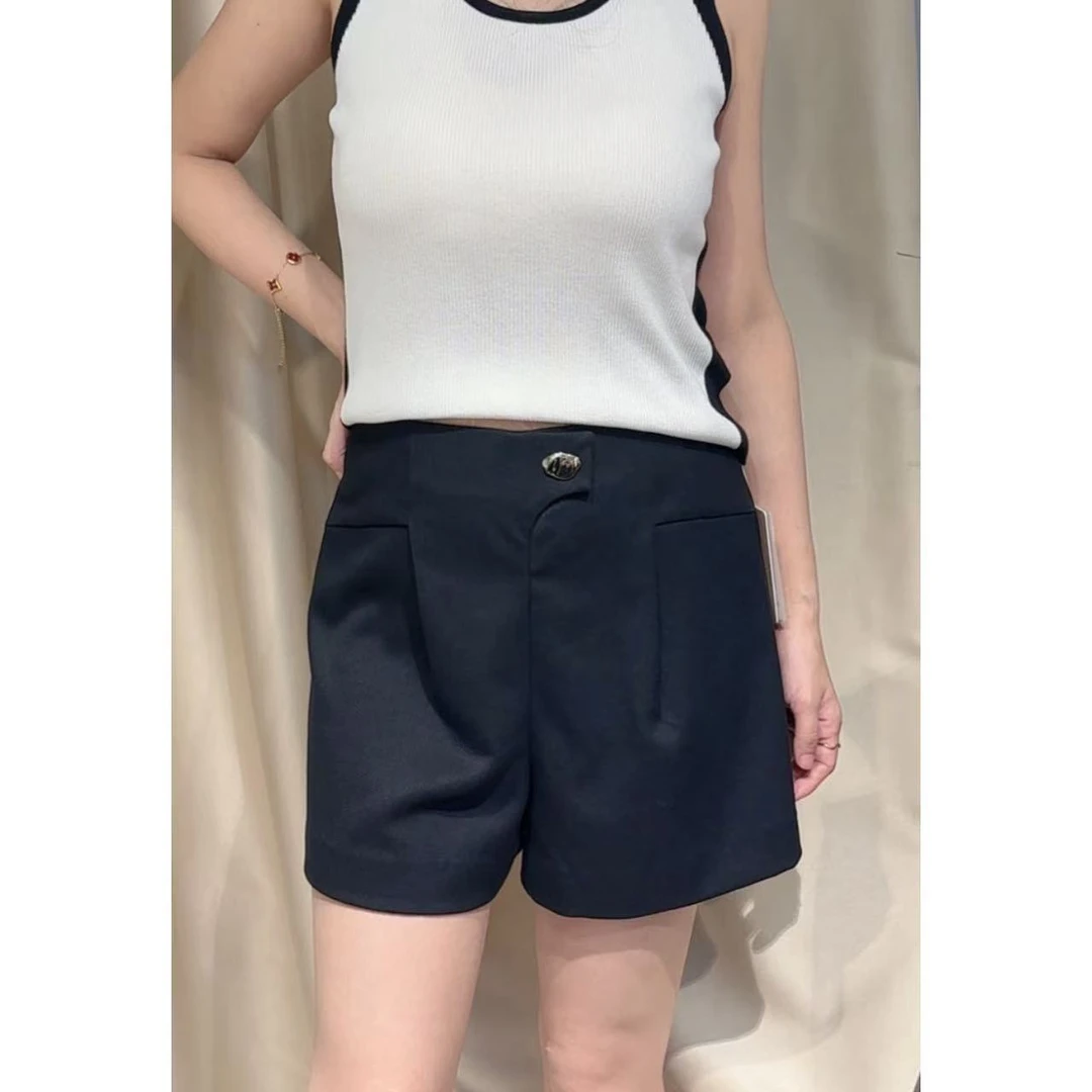 高斯雪岚【秋装活动】显瘦短裤气质高腰休闲裤24318184