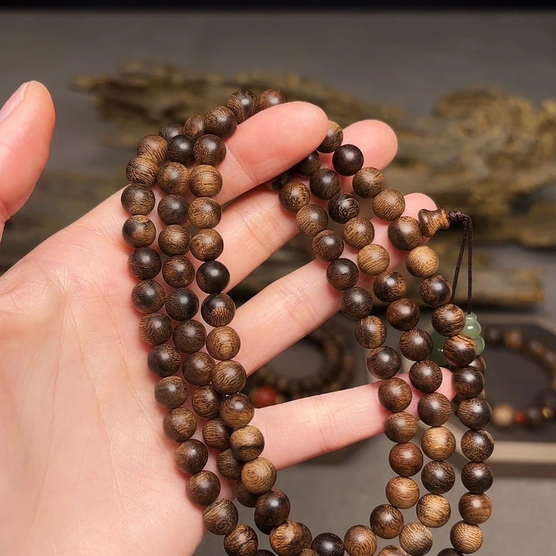 手串沉香越南富森红土瘤疤0.6×108配饰