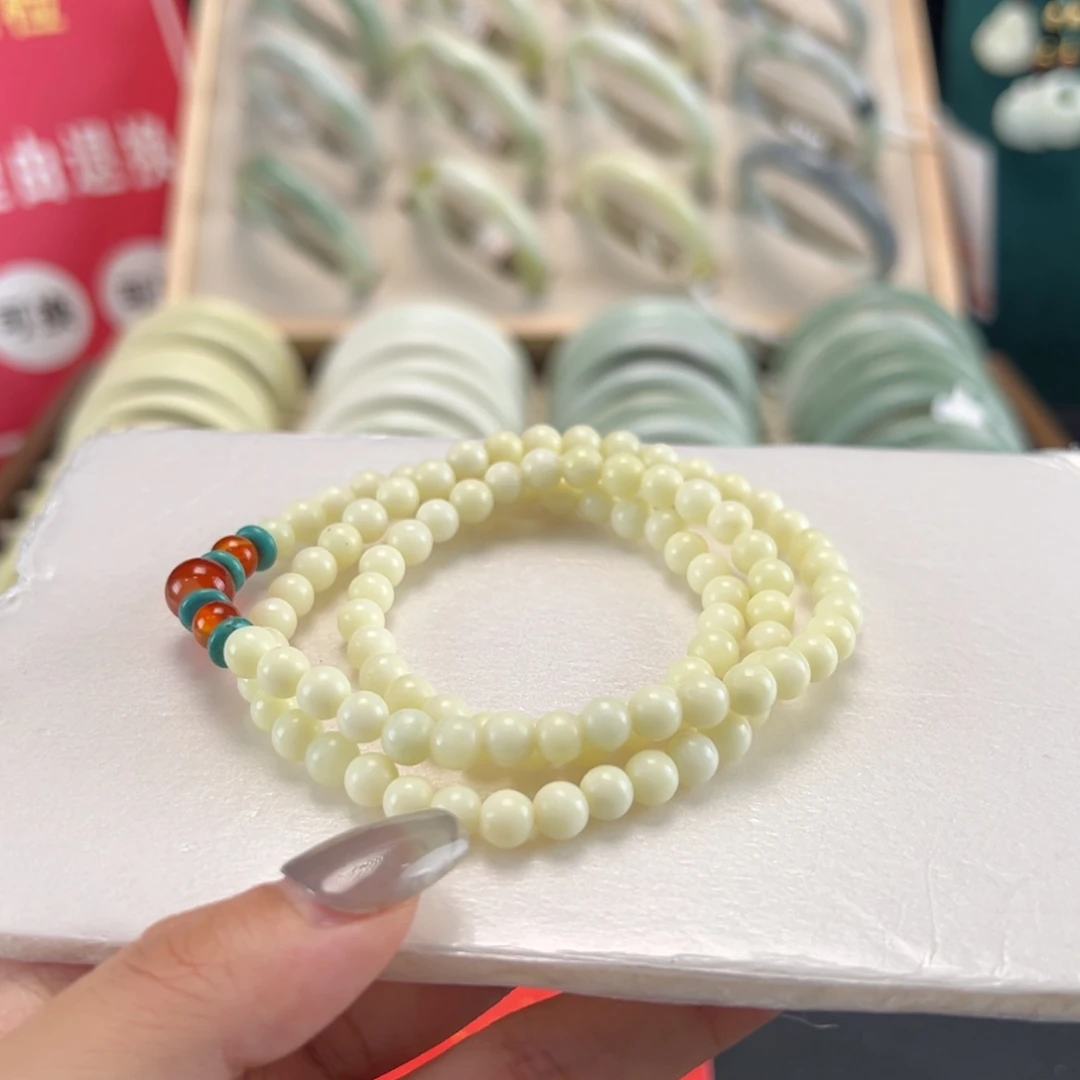 蓝田玉（蛇纹石化大理石玉）手镯未镶嵌◕****蔸