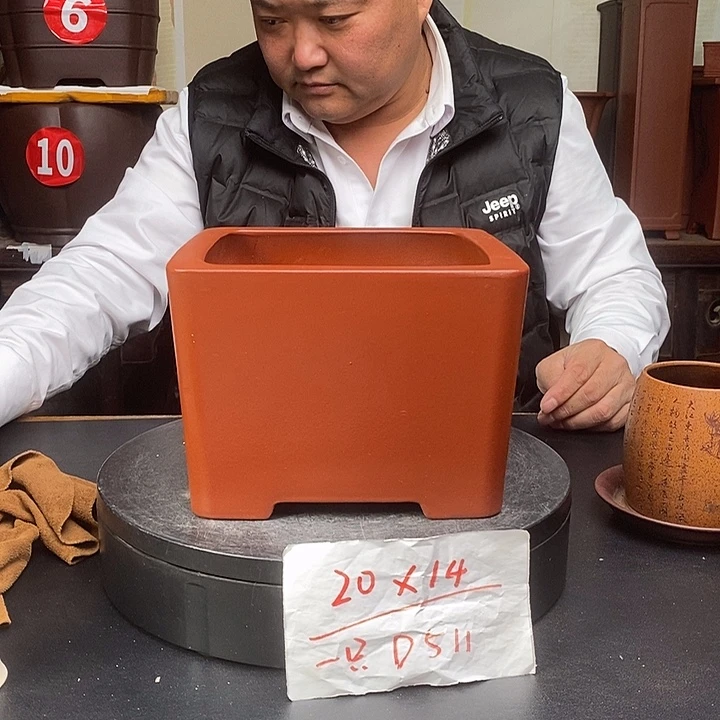 紫砂花盆货号一只D511