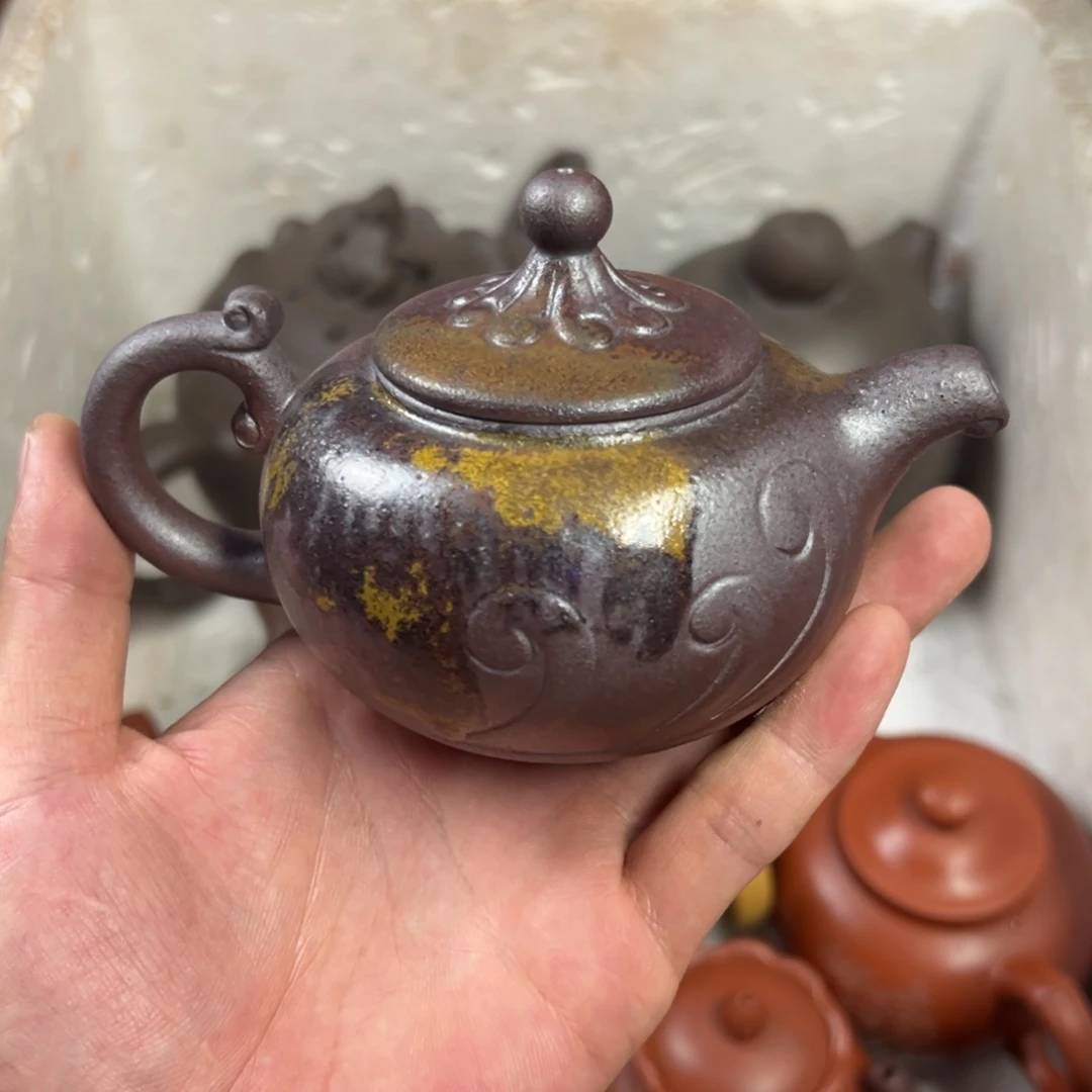 茶壶紫砂宜兴原矿紫砂壶200毫升容量