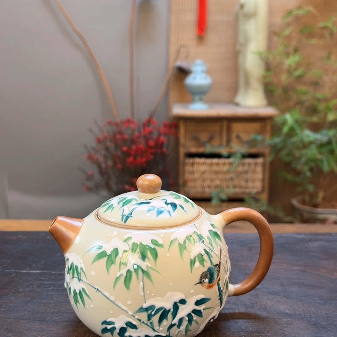 杯景德镇柴烧手绘陶瓷