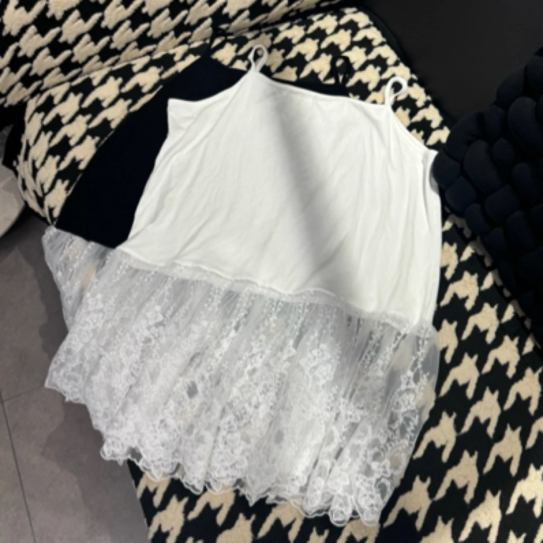 77876百搭蕾丝吊带