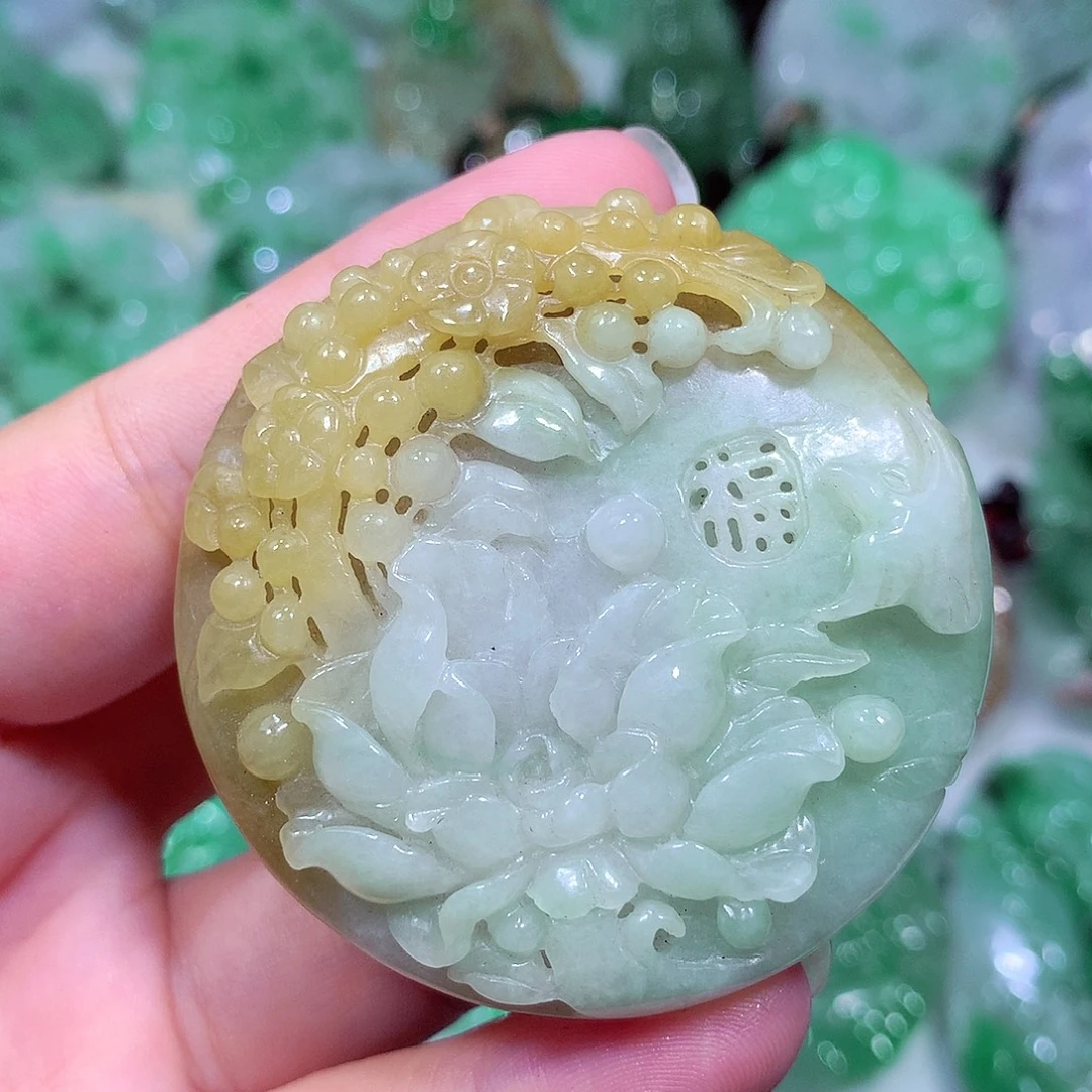 翡翠未镶嵌吊坠(不含链)